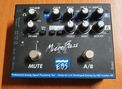EBS MicroBass 2 Bass Preamp Pedal effect - Image 1 of 2