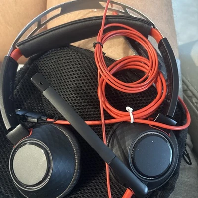 Poly Blackwire C5220T C5200 USB/3.5mm Wired Binaural Headset READ DESCRIP - Image 1 of 2