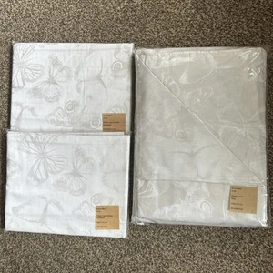 The Secret Linen Store Silver Grey King Size Quilt Cover + 2 Pillowcases. BNWT. - Picture 1 of 6