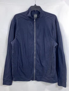 Armani Exchange Men Blue Zip Up Sweater Size Large - Picture 1 of 6