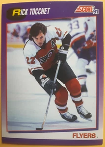 1991-92 Score American #9 Rick Tocchet - Philadelphia Flyers - Picture 1 of 2