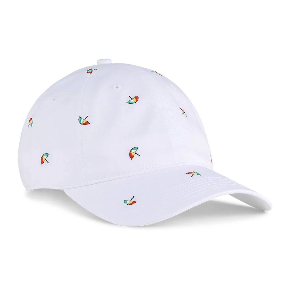 Arnold Palmer Puma X AP Umbrella Adult Dad Golf Cap Hat White Glow
