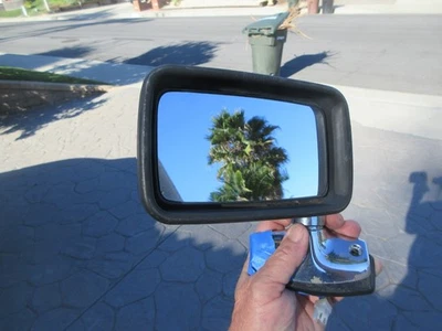 81-91 Jaguar XJS Series 2 ESQUERDA passageiro lateral retrovisor porta espelho cromado JP - Imagem 1 de 4