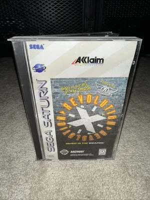 Revolution X Sega Saturn, 1997 Authentic Video Game CIB Complete with Manual - Image 1 of 4