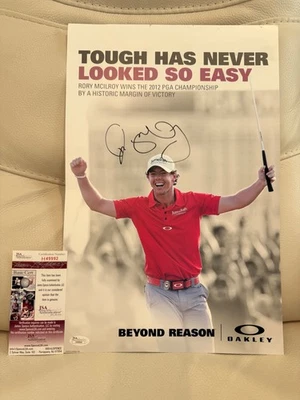 Фотография для гольфа с автографом Рори Максилроя |Проверено JSA - Изображение 1 из 4