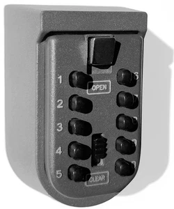 Key Lock Box for Outside Wall Mount, Waterproof Spare Key Storage Box, 10-dig... - Picture 1 of 7