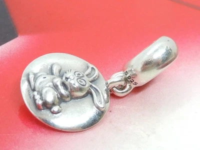 Genuine Pandora Sterling Silver Chinese Zodiac Bead with Rabbit Dangle 790882 - Image 1 of 4