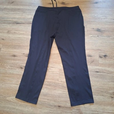 Calça de golfe Izod masculina L preta elástica atlética lazer fitness academia treinamento  - Imagem 1 de 4