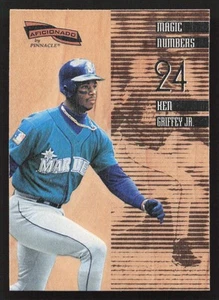 1996 Pinnacle Aficionado Ken Griffey Jr. Magic Numbers #1 Card - Picture 1 of 2