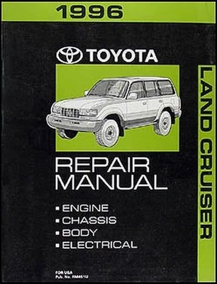 Manuale Di Riparazione Originale Toyota Land Cruiser 1996 Libro Di Servizio - Immagine 1 di 2