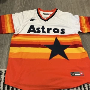Nike Houston Astros Cooperstown Jersey #2 Bergman Men’s Size: Large NWOT Orange - Picture 1 of 4