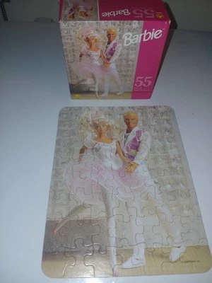 Mini rompecabezas vintage 1992 Barbie & Ken 55 piezas (7" X 9") edades 4-8 Foto 1 de 3