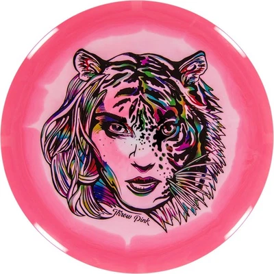 Throw Pink Tiger Girl Halo Star Beast - Image 1 of 2