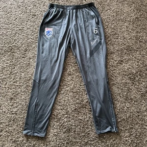 Nike OL Reign Training Pants Women's Sz Large Gray Drawstring Team Issue Player - Picture 1 of 6