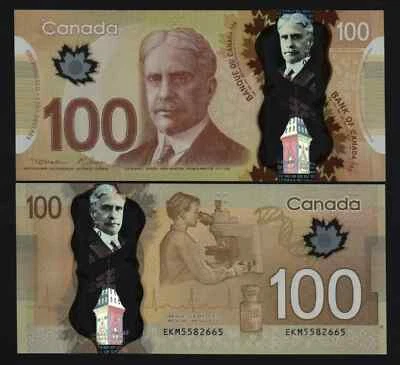 Canada 100 DOLLAR P-110 2011 TELESCOPE MEDICINE UNC Canadian Insulin BOTTLE NOTE - Image 1 of 3