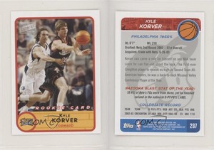 2003-04 Bazooka Mini Kyle Korver #237 Rookie RC