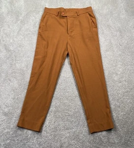 Boys Loose Tapered Leg Chino Dress Pants Youth Boy's Size 32X25 Brown - Picture 1 of 10