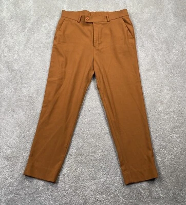 Pantalones de vestir chinos sueltos de pierna cónica para niños talla 32X25 marrón Foto 1 de 4