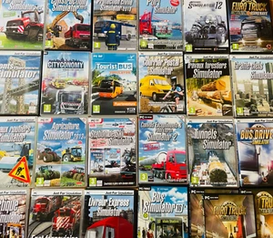 Divers Jeux vidéo PC CD DVD Simulation Just for simulation Au choix train bus,.. - Imagen 1 de 64
