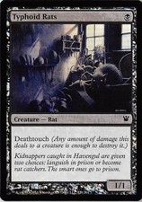 Typhoid Rats *FOIL Common* Magic MtG x1 Innistrad SP