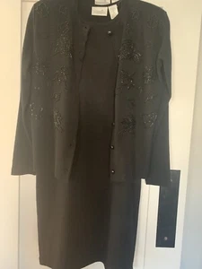 Stunning Vintage Liz Claiborne Sweater Dress Set - Picture 1 of 11