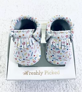 Freshly Picked Birthday Boy Penny Loafer Moccasin Size 1 Infant 6wks-6mos New - Picture 1 of 6