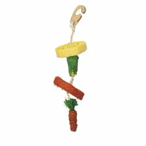 Critter's Choice Natural Loofah Hanging Toy 30cm Small Animal Gnawing Climbing - Picture 1 of 2