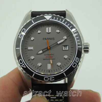 Reloj informal Parnis 42 mm para hombre niño regalo Miyota movimiento automático cristal de zafiro Foto 1 de 4