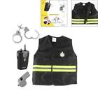 Kids Police Costume Role Play Kit Policeman Dress Up For Boys Girls, Police