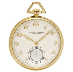Vacheron Constantin 18k Gold Keyless Lever Dress Pocket Watch C1931 - Picture 1 of 9