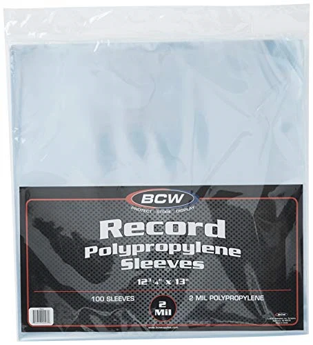BCW 1-RSLV 33 RPM Record Sleeves - 100 pcs