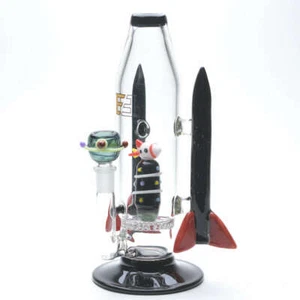 Empire Glassworks Galactic Flagship Rocket Ship Water Pipe - Picture 1 of 10
