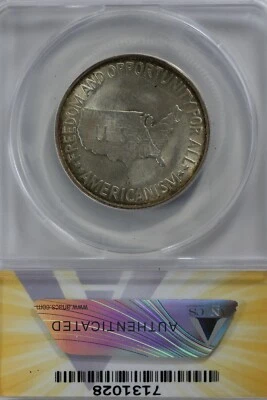 1953-S  .50   ANACS  MS 64  WASHINGTON-CARVER    Classic Silver Commemorative   - Image 1 of 2