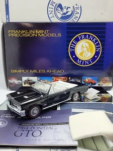 FRANKLIN MINT LIMITED EDITION 1964 PONTIAC GTO CONVERTIBLE *HAS ISSUES/READ DESC - Picture 1 of 22
