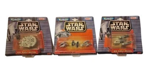 STAR WARS Y-WING, MILLENIUM FALCON, A-WING, TIE FIGHTER MICROMACHINES SETS (J9) - Picture 1 of 9