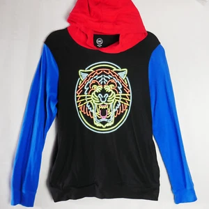 Wonder Nation Young Boys Size 2XL (18) Long Sleeve Pullover Hoodie Neon Lion - Picture 1 of 12