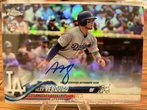 Autógrafos de novato Topps Chrome 2018 #RA-AV Alex Verdugo/499 - Imagen 1 de 2