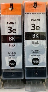 Neu Original Canon BCI-3e Schwarz 2 Stück Tintenpatronen i850, i860, S400 - Bild 1 von 2