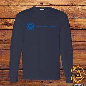 Polar Air Cargo Airlines Logo T-Shirt Black/Grey/White/Navy Long Sleeve S-3XL - Picture 1 of 11
