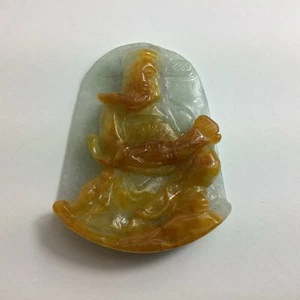 Green Jadeite Buddha Translucent Pendant - Picture 1 of 10