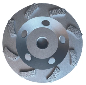 4 inch Swirl Cup Wheel Concrete Surface Grinding, 5/8"-11 Threaded Arbor - Picture 1 of 6