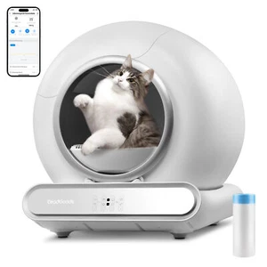 Inodoro para gatos autolimpiante automático XXL inodoro para gatos control de aplicaciones - Imagen 1 de 10