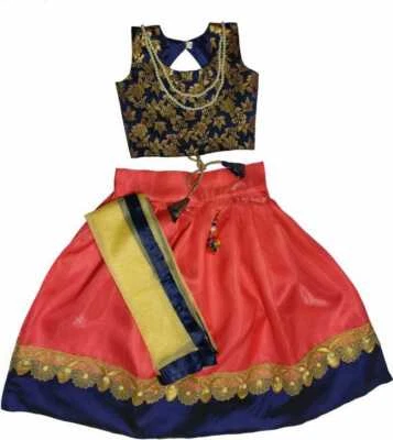 Readymade Red Lehenga Choli , Kids Lehenga, Indian lehenga, Ethnic Wear - Image 1 of 2