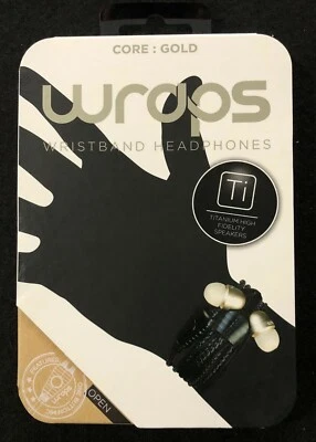 Auriculares WRAPS - Auriculares de pulsera (dorados) **Nuevos Foto 1 de 4