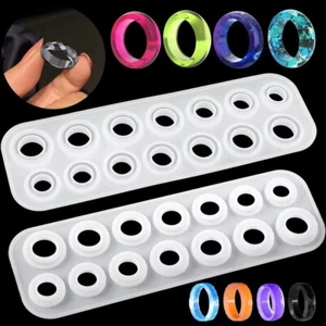 Silicone Resin Ring Molds - 14 Sizes for Jewelry and Craft Projects - Bild 1 von 2