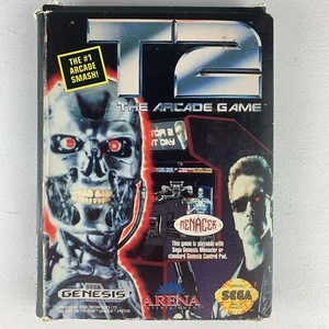 T2: The Arcade Game (Sega Genesis, 1992) with box & manual - Picture 1 of 5