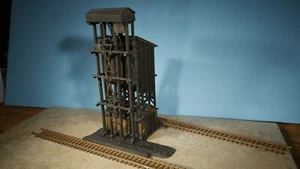 HO Scale Model Power COALING TOWER ( Weathered & Detailed) - Picture 1 of 12