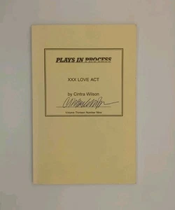 Signed! XXX Love Act by Cintra Wilson (1992, Theatre Communications Group) - Picture 1 of 2