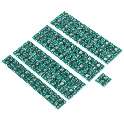 2X(50 Stueck SOP8 SSOP8 TSSOP8 SMD zu DIP8 Adapter 0.65 / 1.27 mm PCB Tafel6166 - Bild 1 von 4