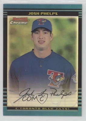 2002 Bowman Chrome Refractor /500 Josh Phelps #341 - Image 1 of 2